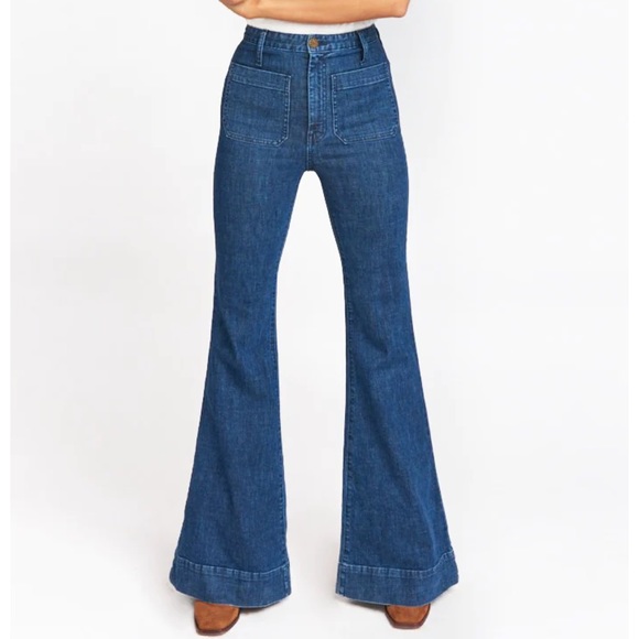 Show Me Your MuMu Denim - Show Me Your MuMu Farrah Trouser Flare Jeans Size 25
